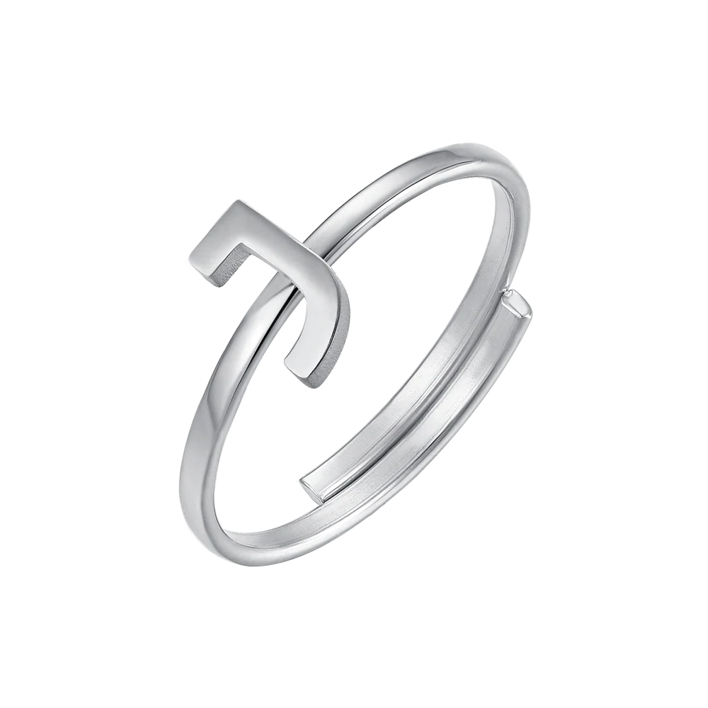 ANELLO DONNA IN ACCIAIO CON LETTERA - Image 10