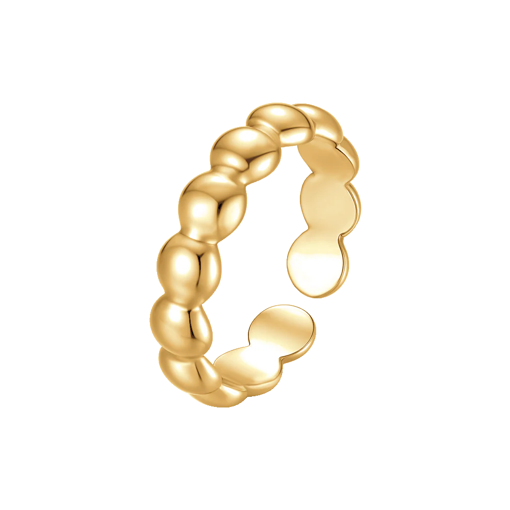 ANELLO DONNA IN ACCIAIO IP GOLD