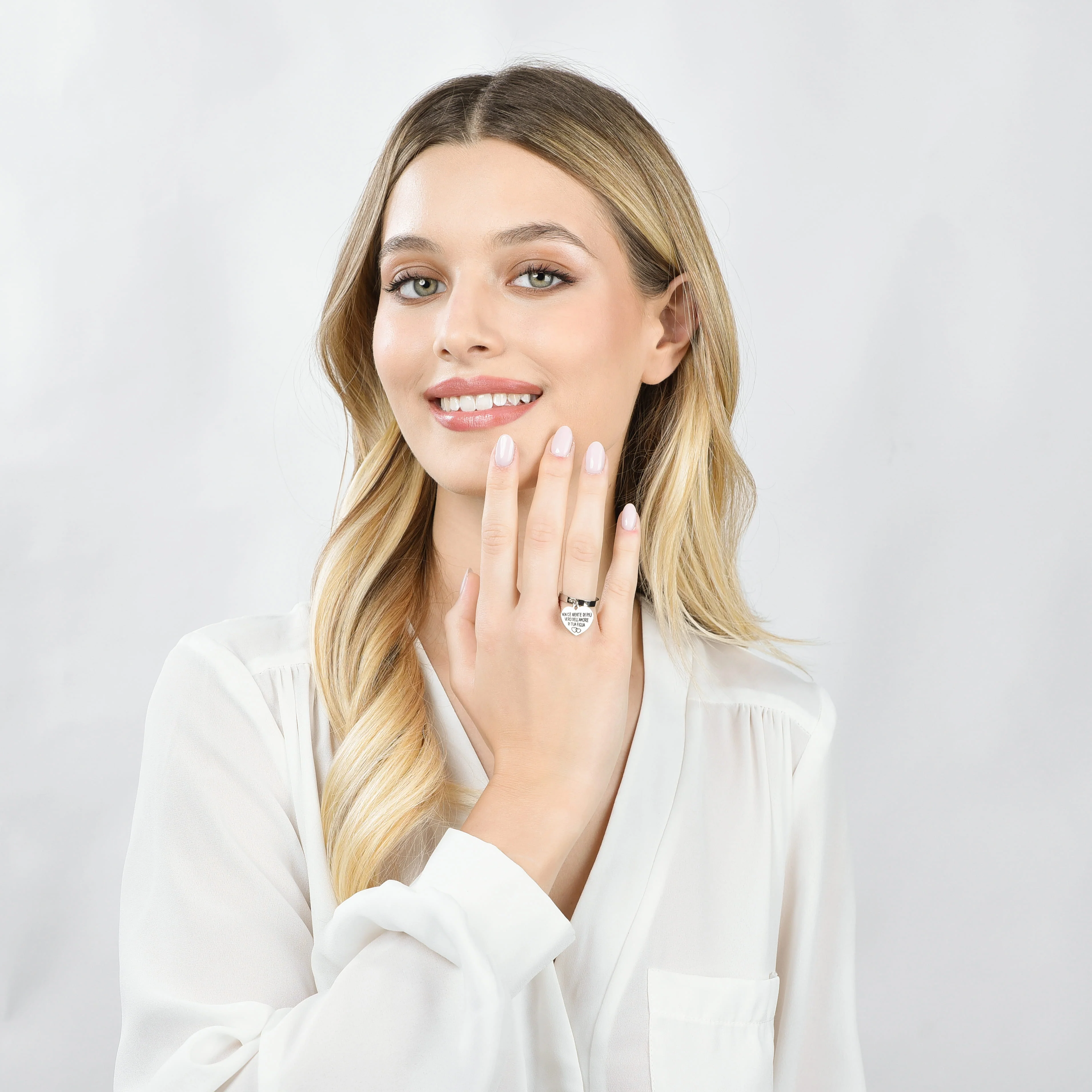 ANELLO DONNA IN ACCIAIO NON C'E' NIENTE DI PIù VERO DELL'AMORE DI TUA FIGLIA - Image 3