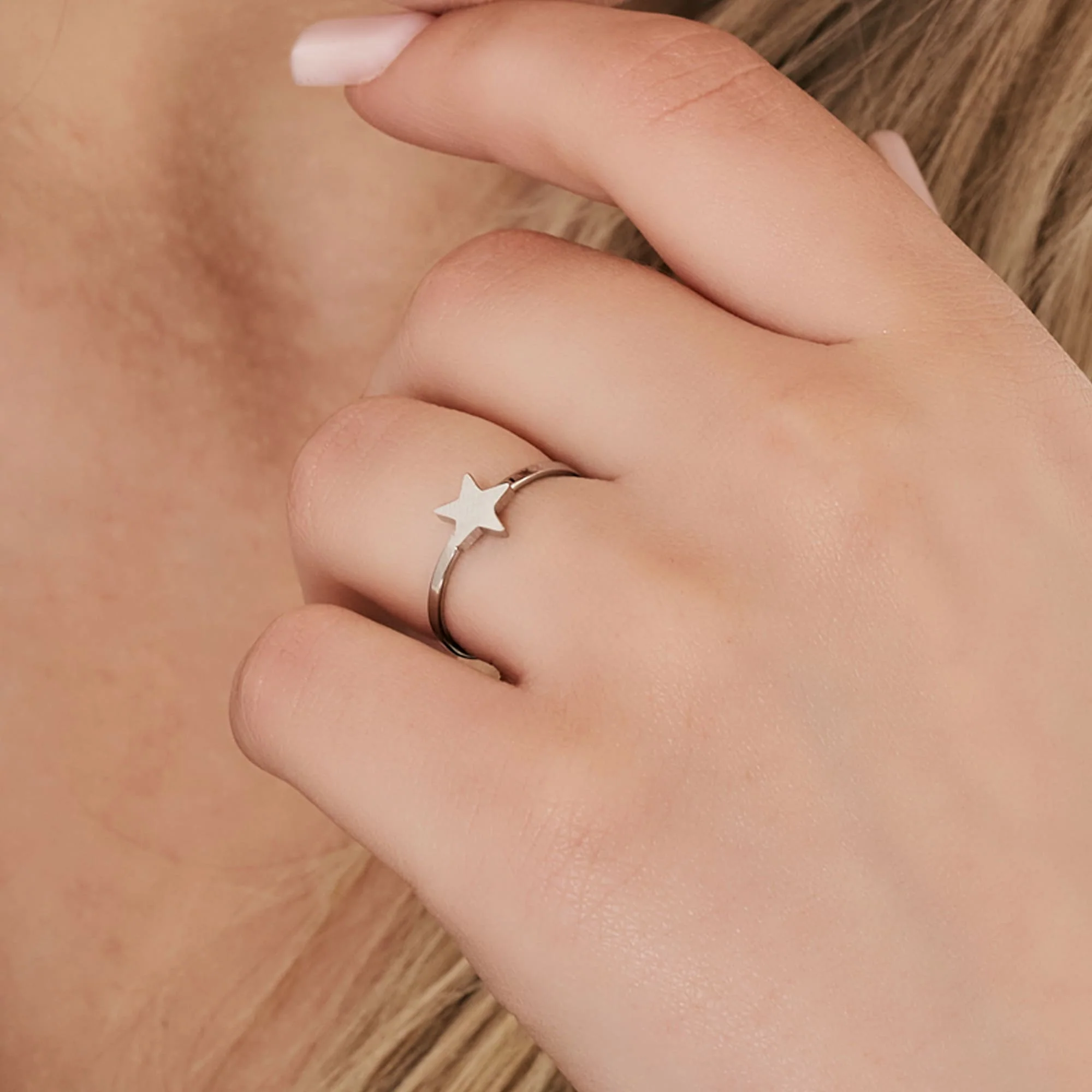 ANELLO DONNA IN ACCIAIO CON STELLA - Image 2