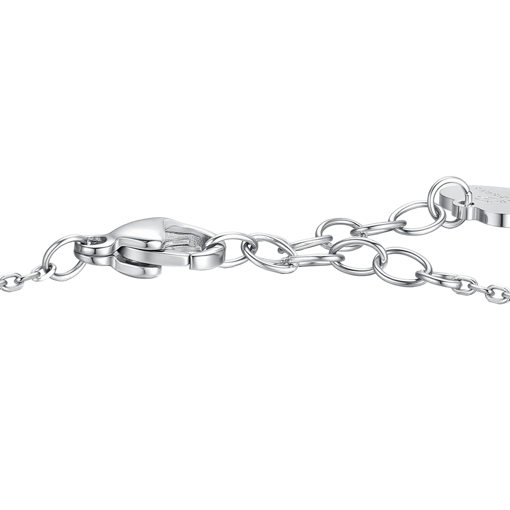 BRACCIALE BAMBINA IN ACCIAIO ANGELO CON ZIRCONE BIANCO - Image 3