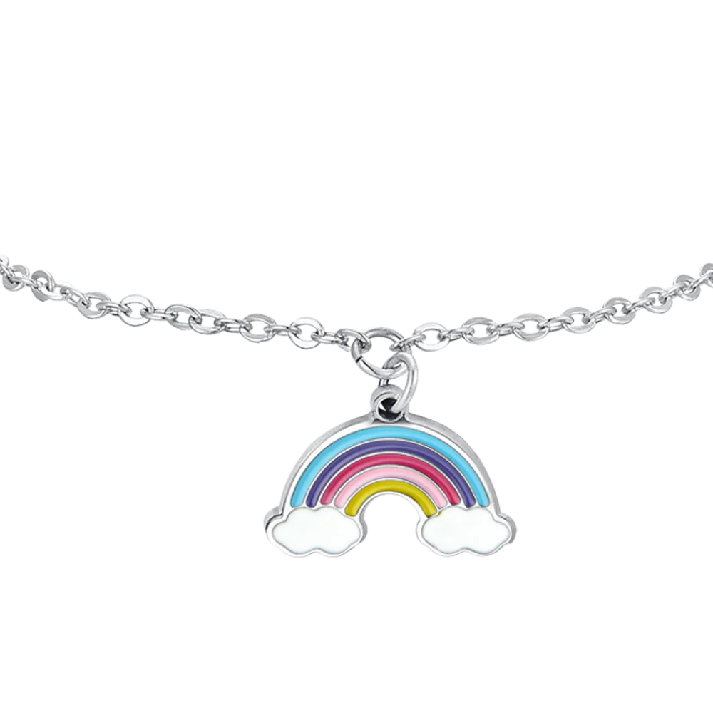 BRACCIALE BAMBINA IN ACCIAIO CON ARCOBALENO - Image 4