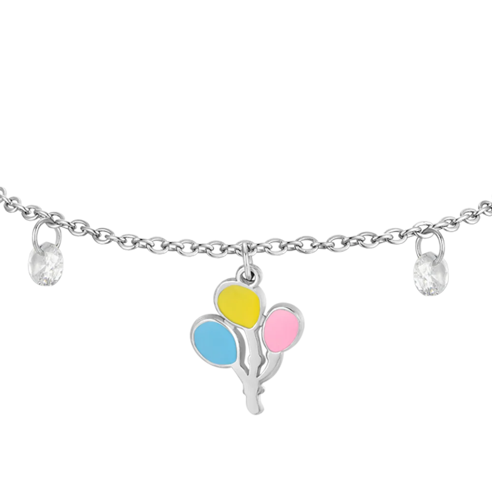 BRACCIALE BAMBINA IN ACCIAIO CON PALLONCINI - Image 2