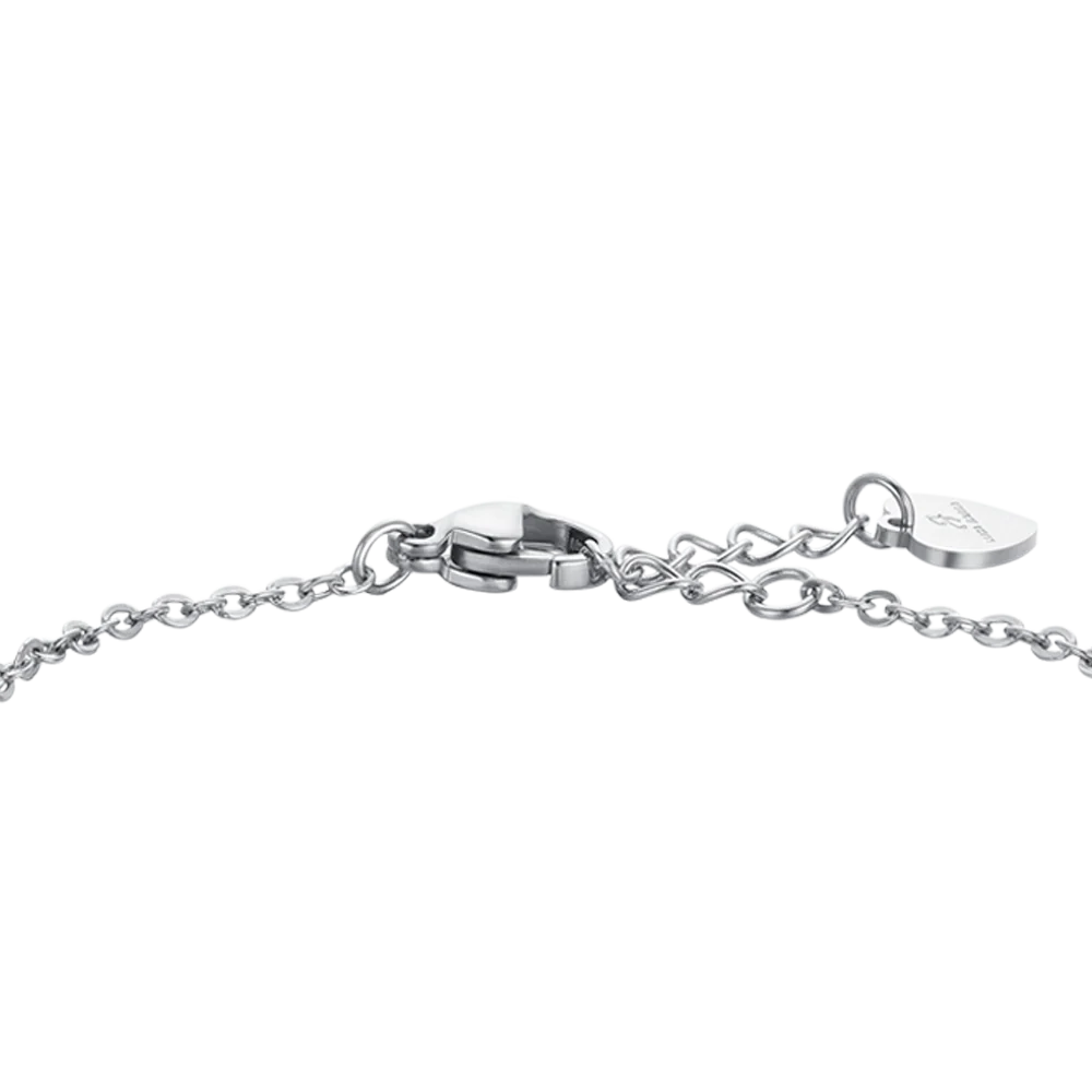BRACCIALE BAMBINA IN ACCIAIO SMALTO VIOLA E PIASTRA - Image 5