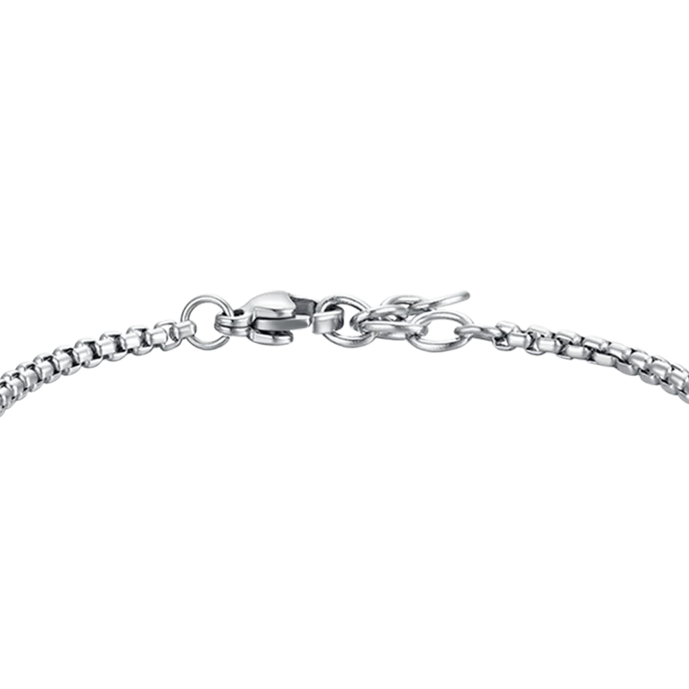 BRACCIALE BAMBINO IN ACCIAIO CON EMATITE GRIGIA ED ANCORA - Image 5