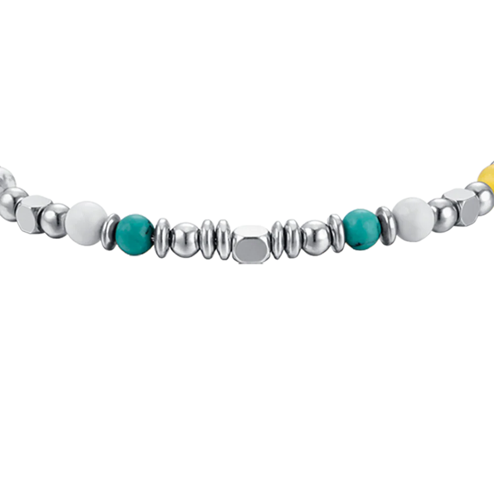 BRACCIALE BAMBINO IN ACCIAIO CON PIETRE MULTICOLOR - Image 4