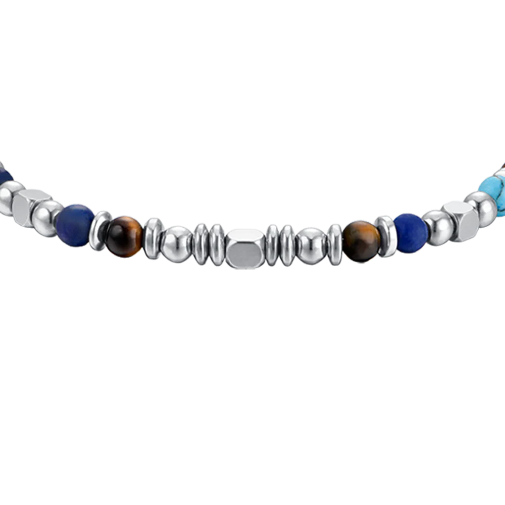 BRACCIALE BAMBINO IN ACCIAIO CON PIETRE MULTICOLOR - Image 4