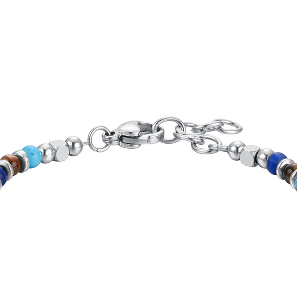 BRACCIALE BAMBINO IN ACCIAIO CON PIETRE MULTICOLOR - Image 5