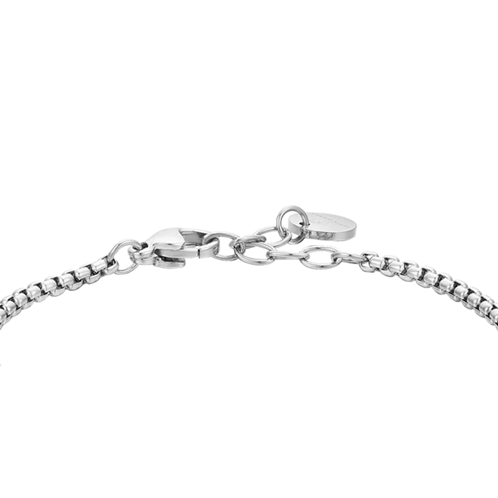 BRACCIALE BAMBINO IN ACCIAIO PIETRE NERE - Image 5