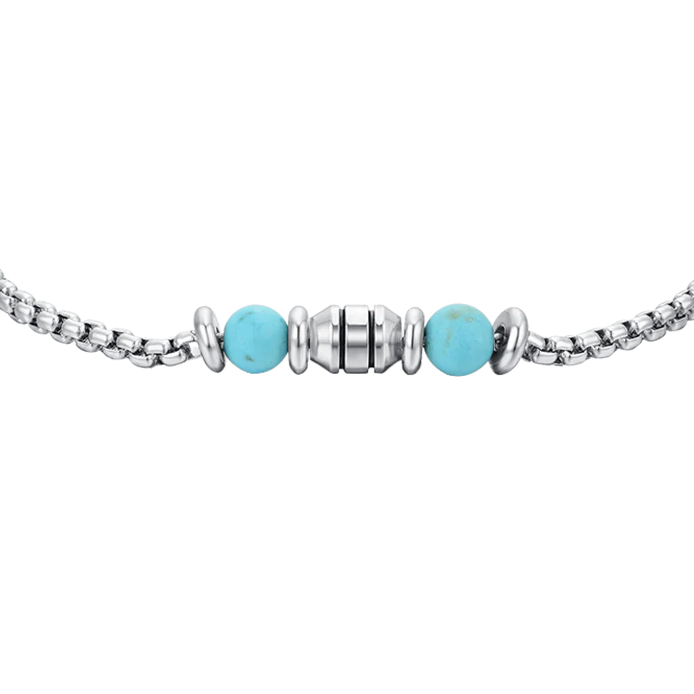 BRACCIALE BAMBINO IN ACCIAIO PIETRE TURCHESI - Image 4