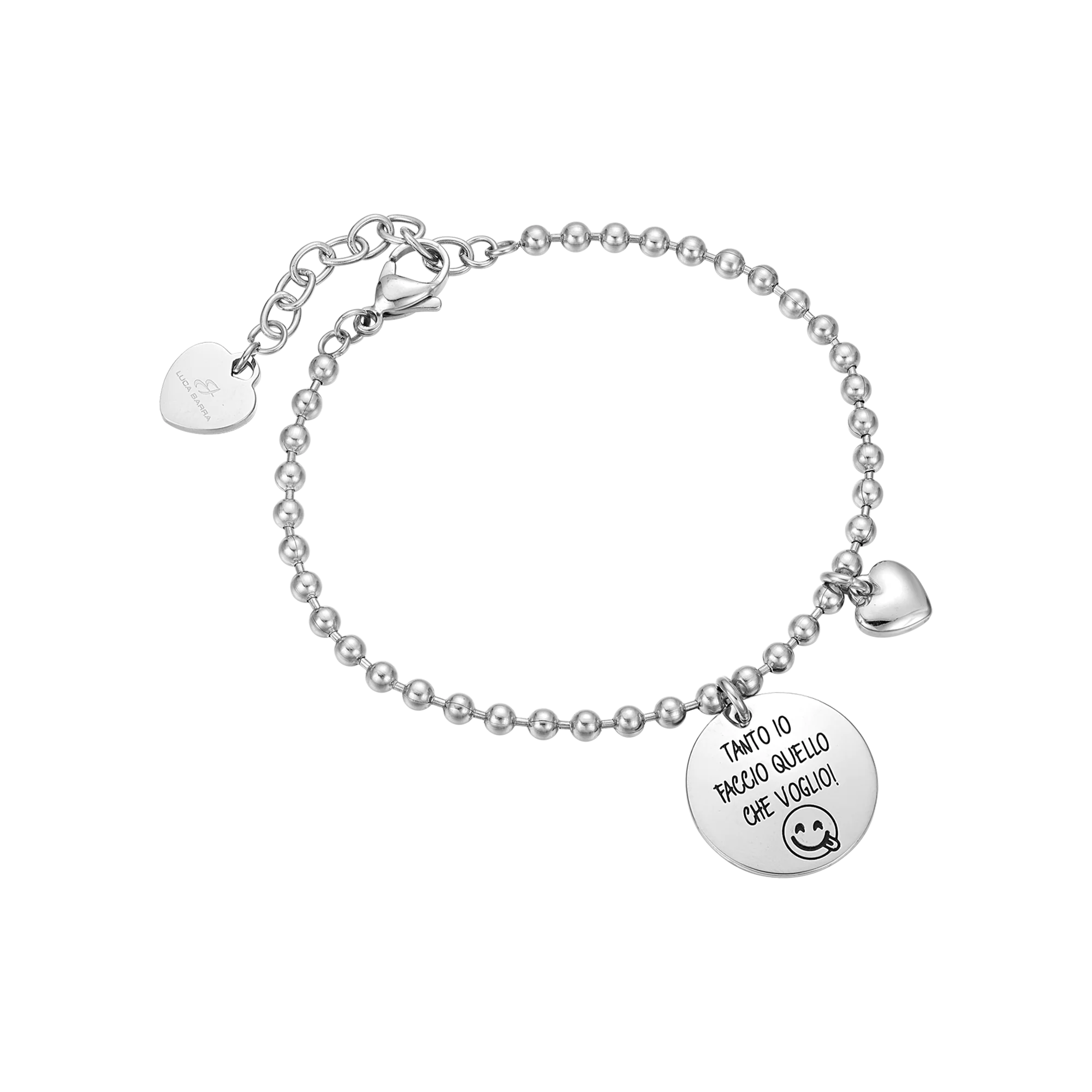 BRACCIALE CON SCRITTA "TANTO IO FACCIO QUELLO CHE VOGLIO"