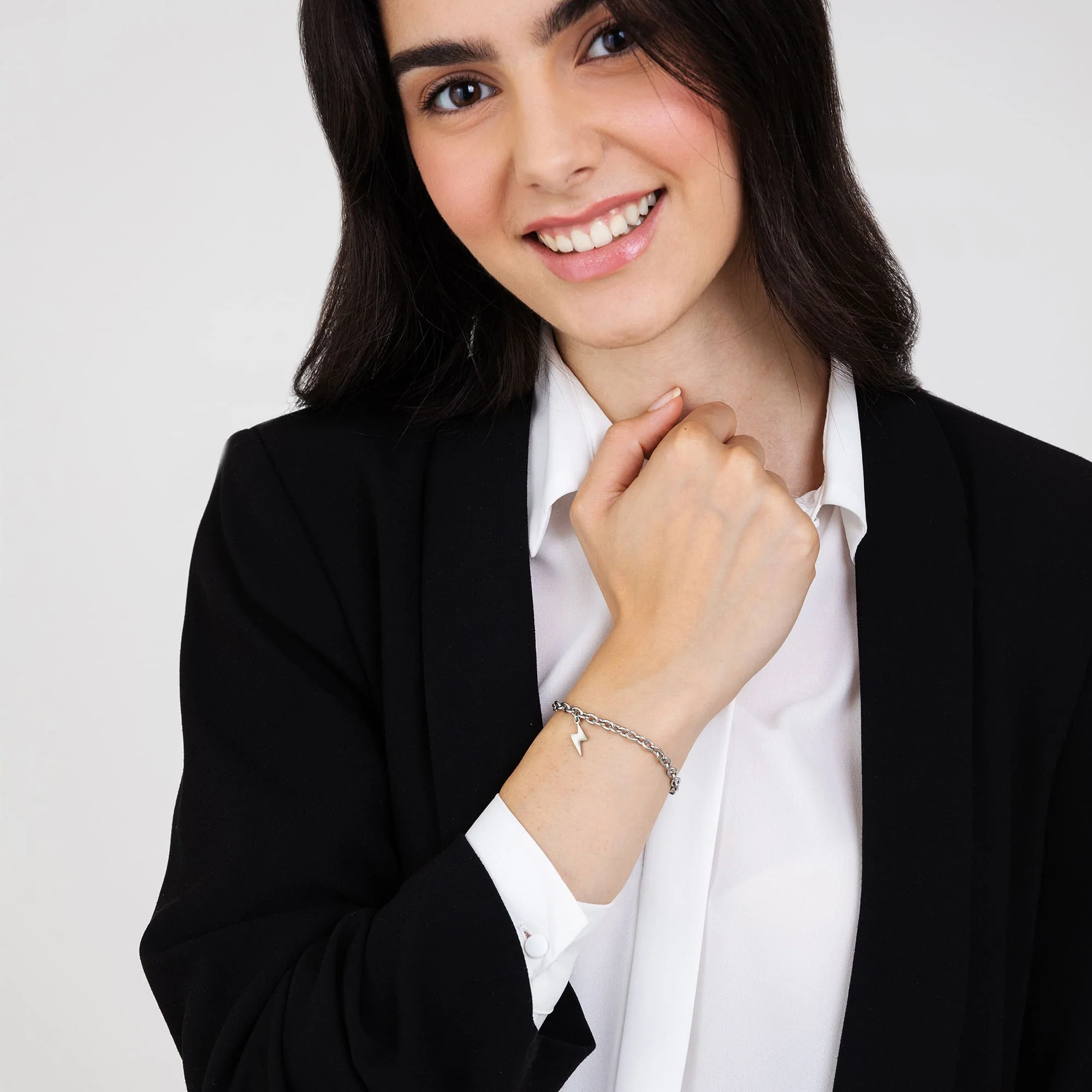 BRACCIALE DONNA IN ACCIAIO CON FULMINE - Image 3