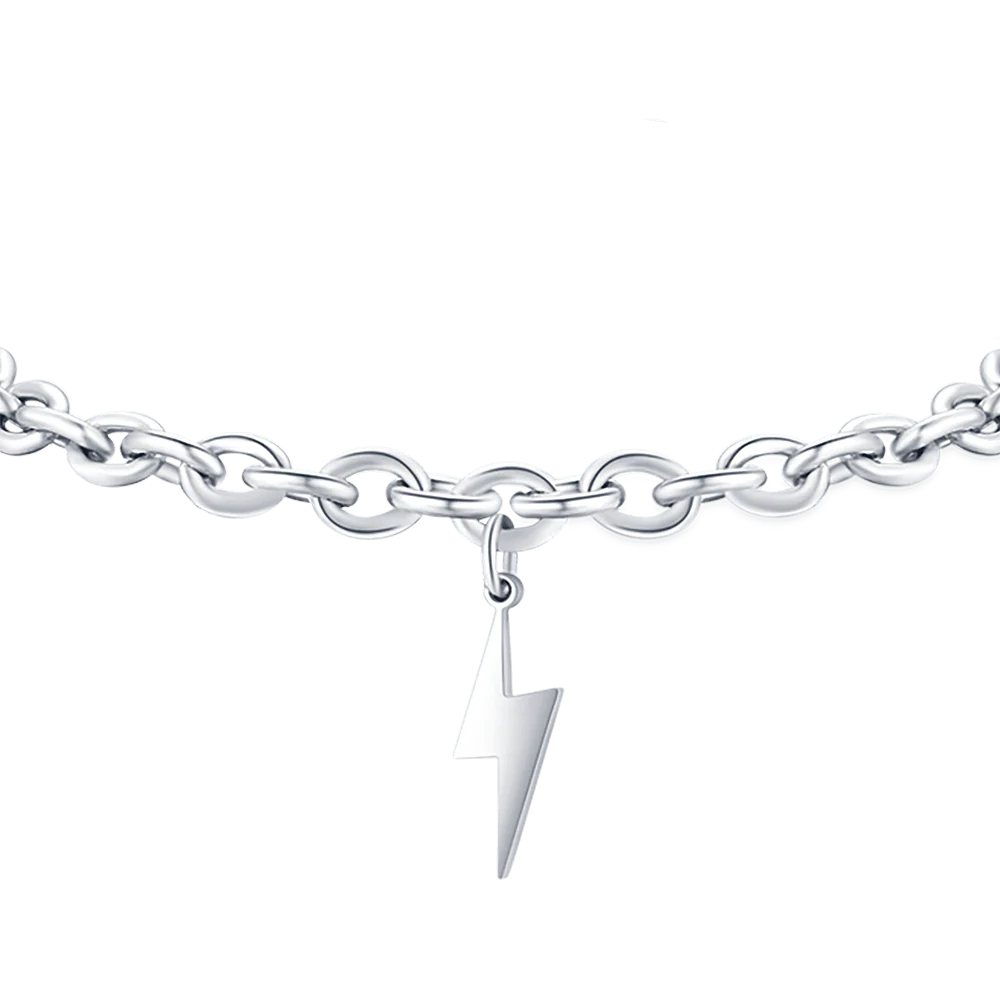 BRACCIALE DONNA IN ACCIAIO CON FULMINE - Image 4