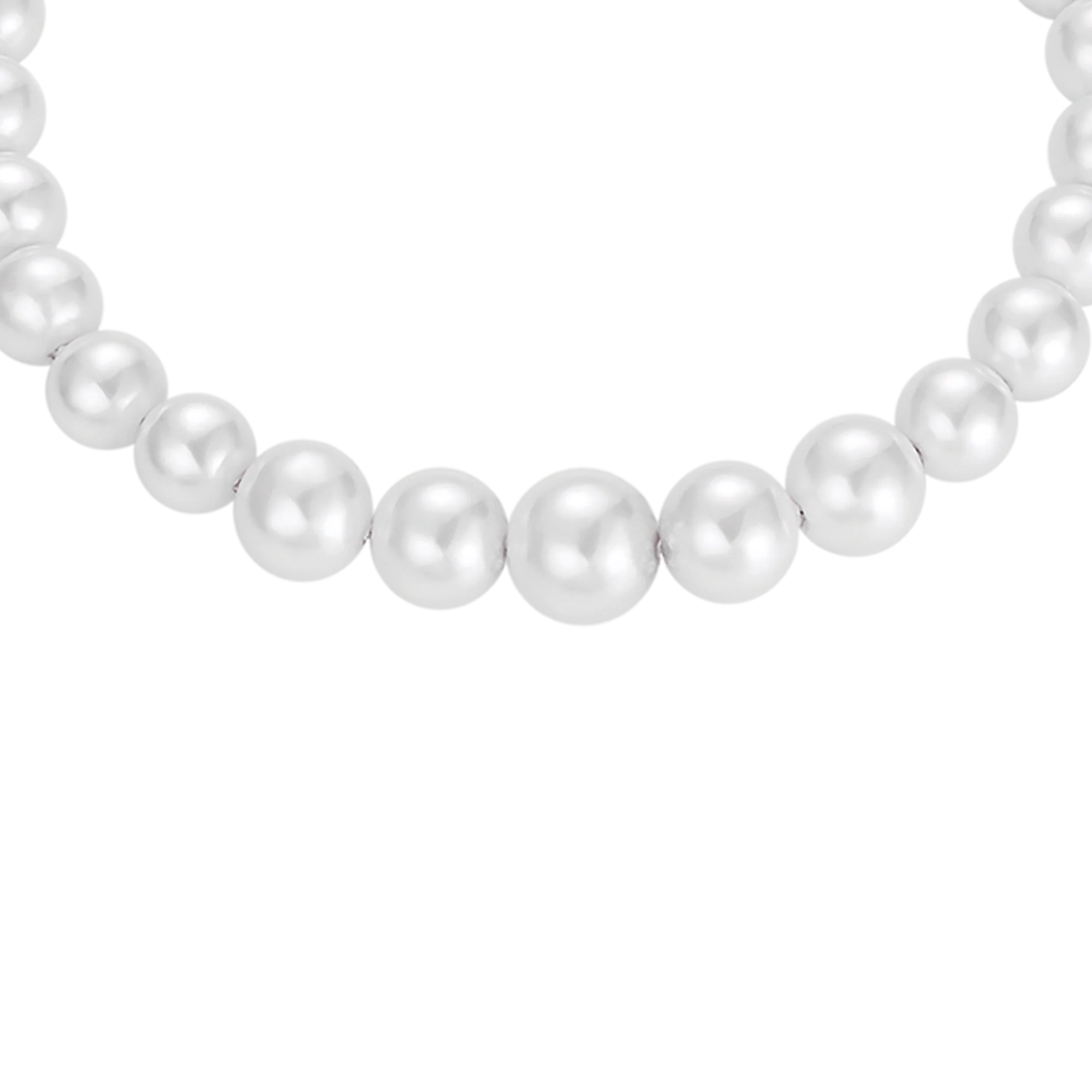 BRACCIALE DI PERLE SINTETICHE BIANCHE DONNA - Image 4