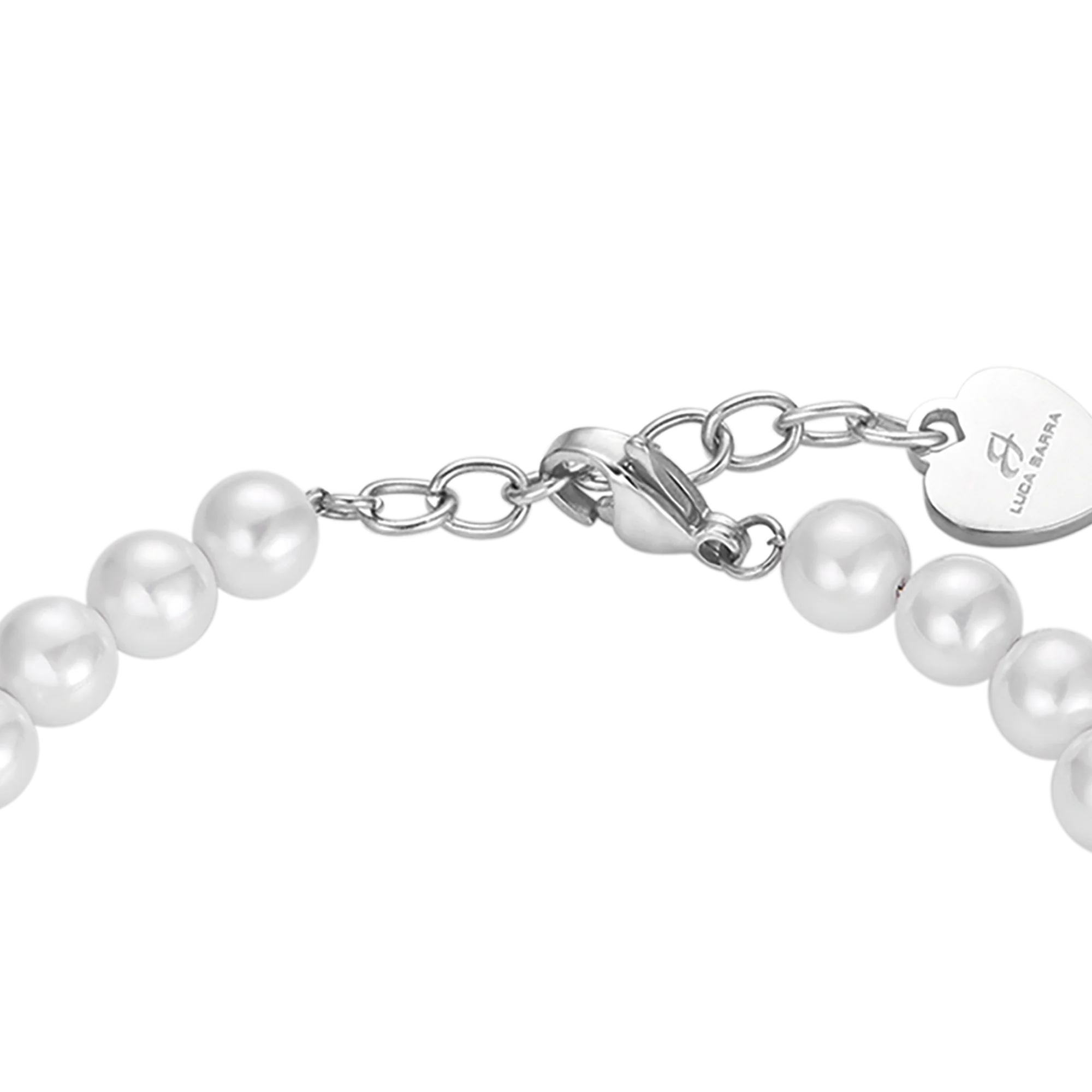 BRACCIALE DI PERLE SINTETICHE BIANCHE DONNA - Image 5