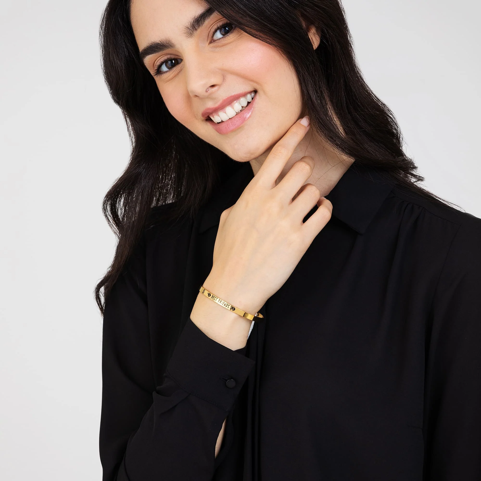 BRACCIALE DONNA IN ACCIAIO DORATO BEST FRIENDS - Image 3
