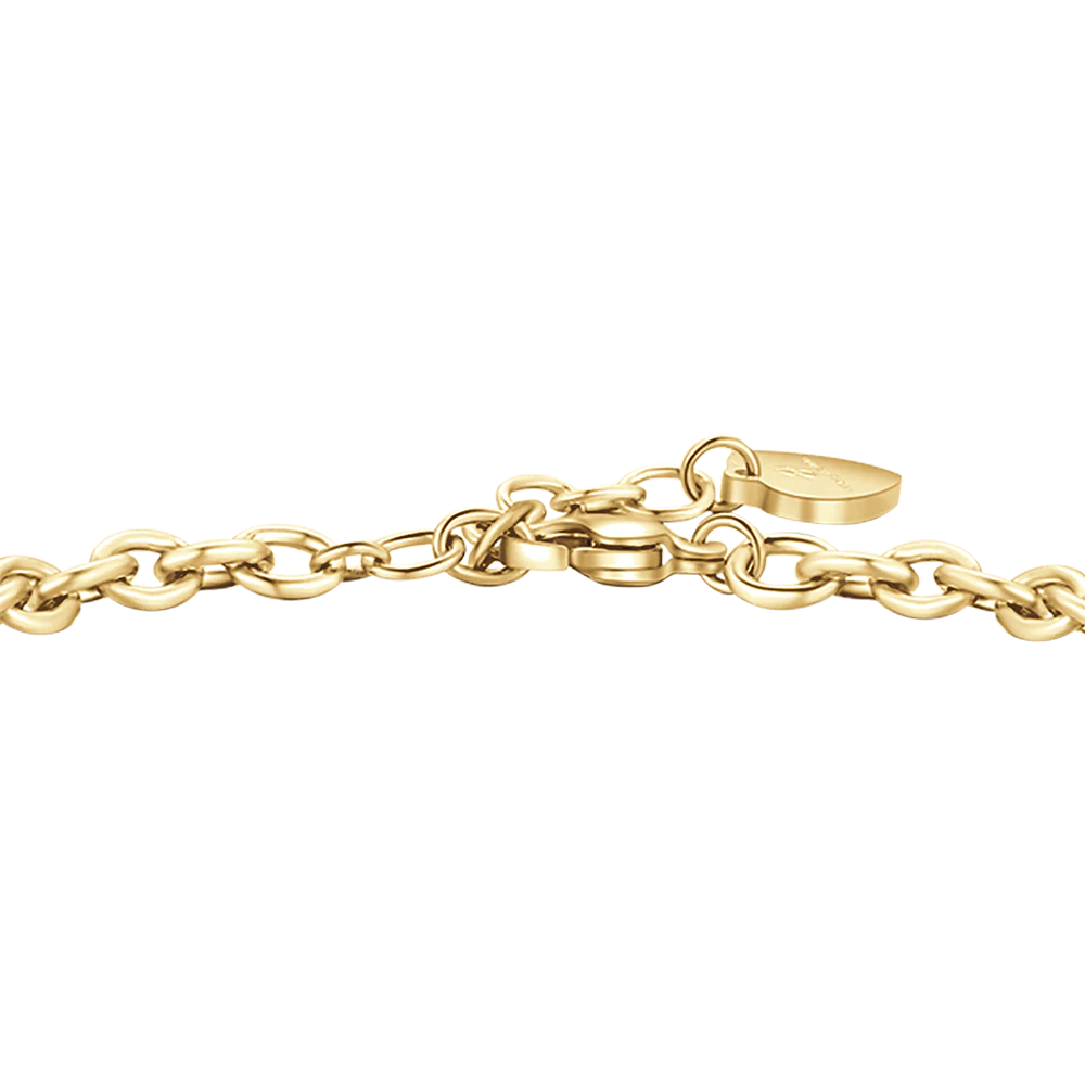 BRACCIALE DONNA IN ACCIAIO DORATO CON CUORE LUCCHETTO - Image 5