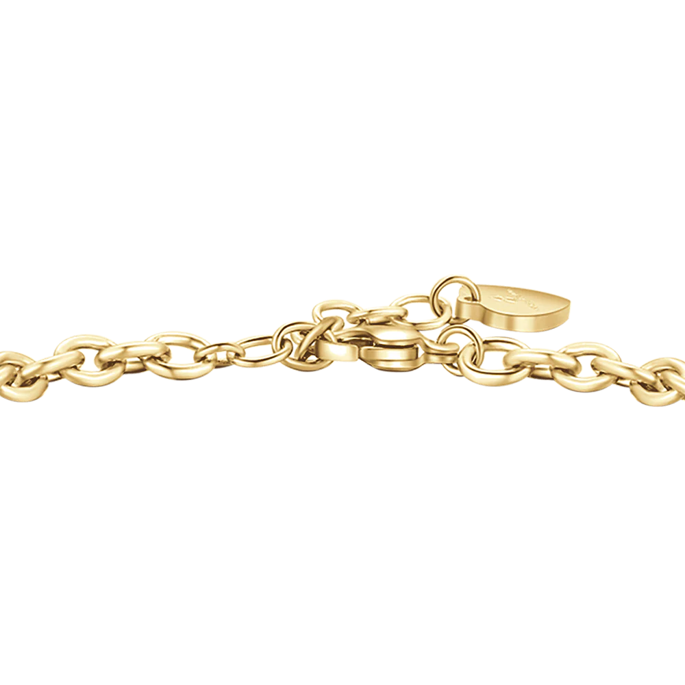 BRACCIALE DONNA IN ACCIAIO DORATO CON QUADRIFOGLIO - Image 5