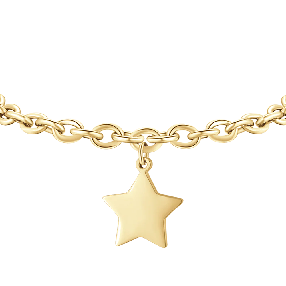 BRACCIALE DONNA IN ACCIAIO DORATO CON STELLA - Image 4