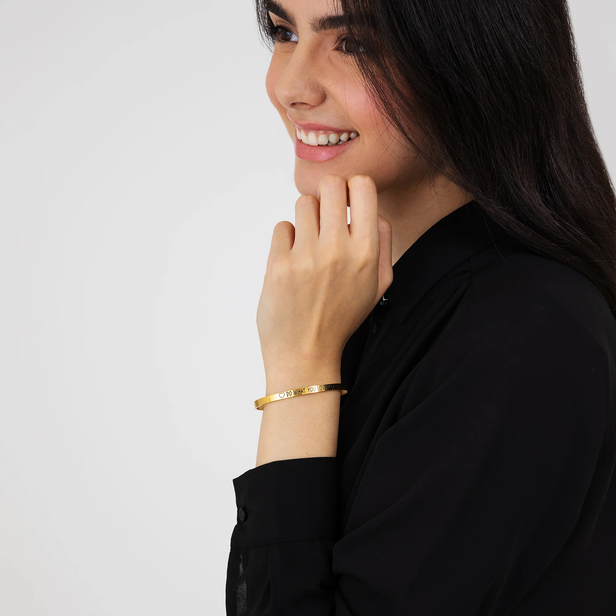 BRACCIALE DONNA IN ACCIAIO DORATO DO WHAT YOU LOVE - Image 3