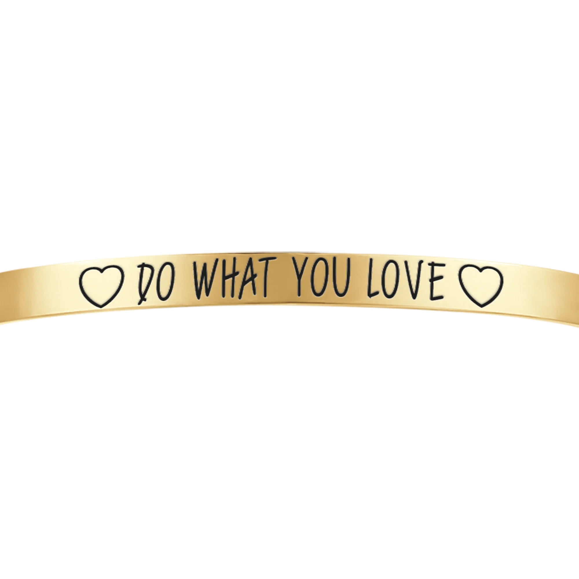 BRACCIALE DONNA IN ACCIAIO DORATO DO WHAT YOU LOVE - Image 4