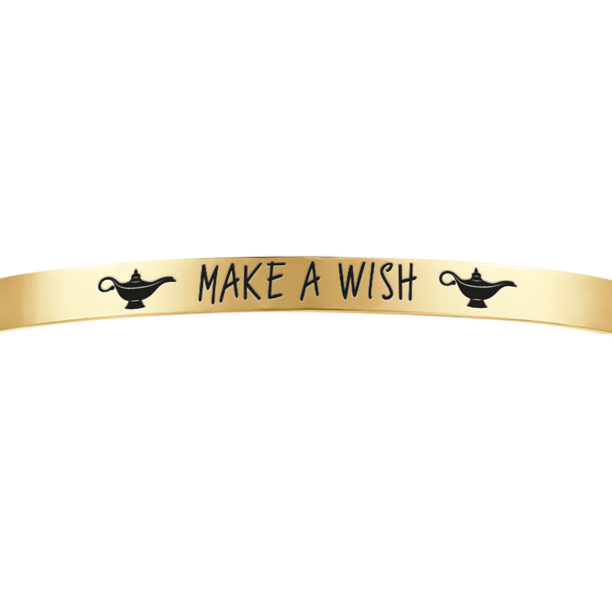 BRACCIALE DONNA IN ACCIAIO DORATO MAKE A WISH - Image 4