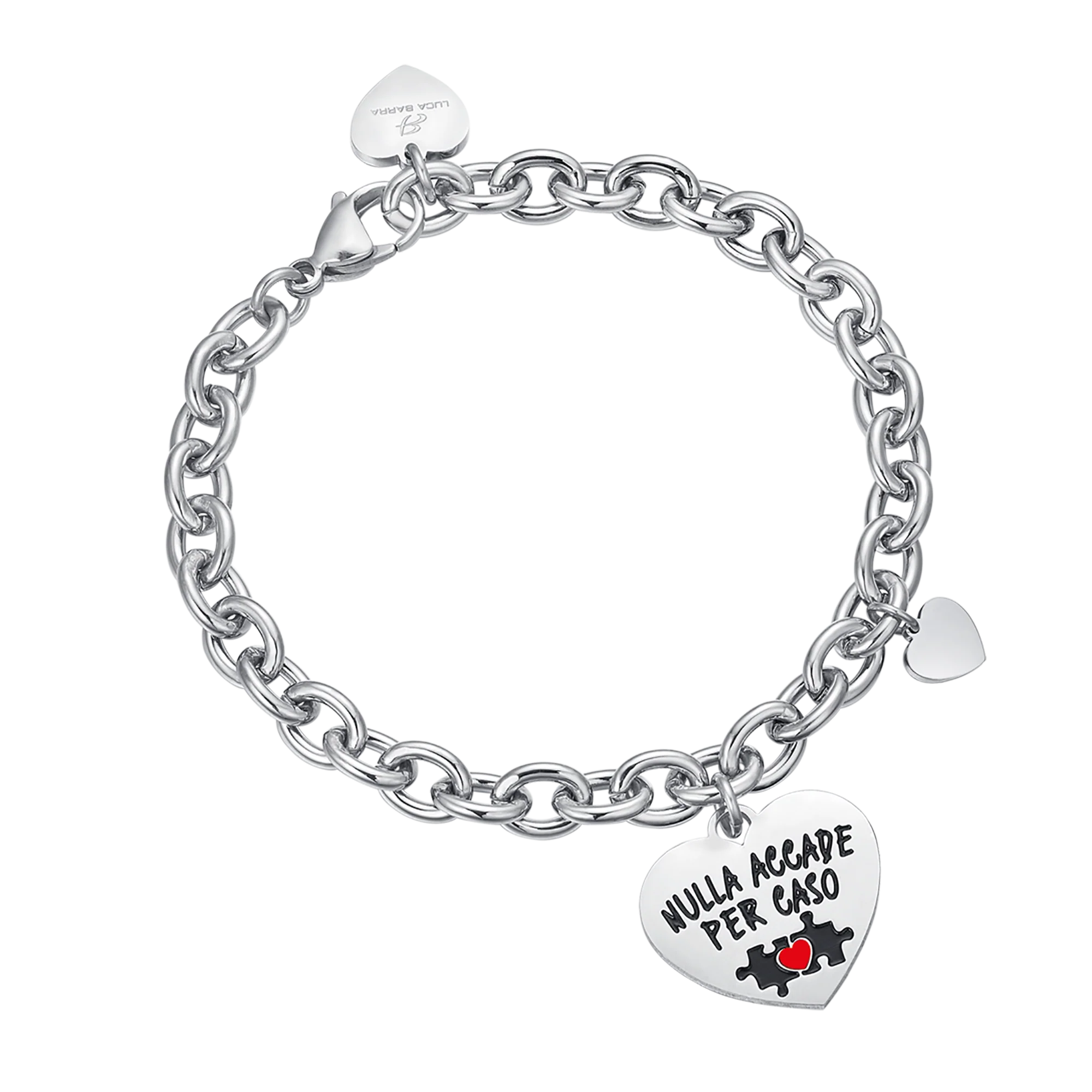 BRACCIALE DA DONNA IN ACCIAIO NULLA ACCADE PER CASO