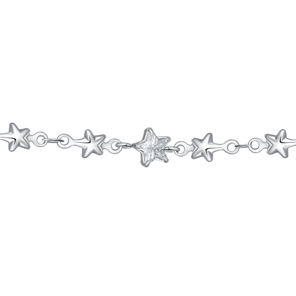 BRACCIALE DONNA CON STELLE E ZIRCONI BIANCHI - Image 4