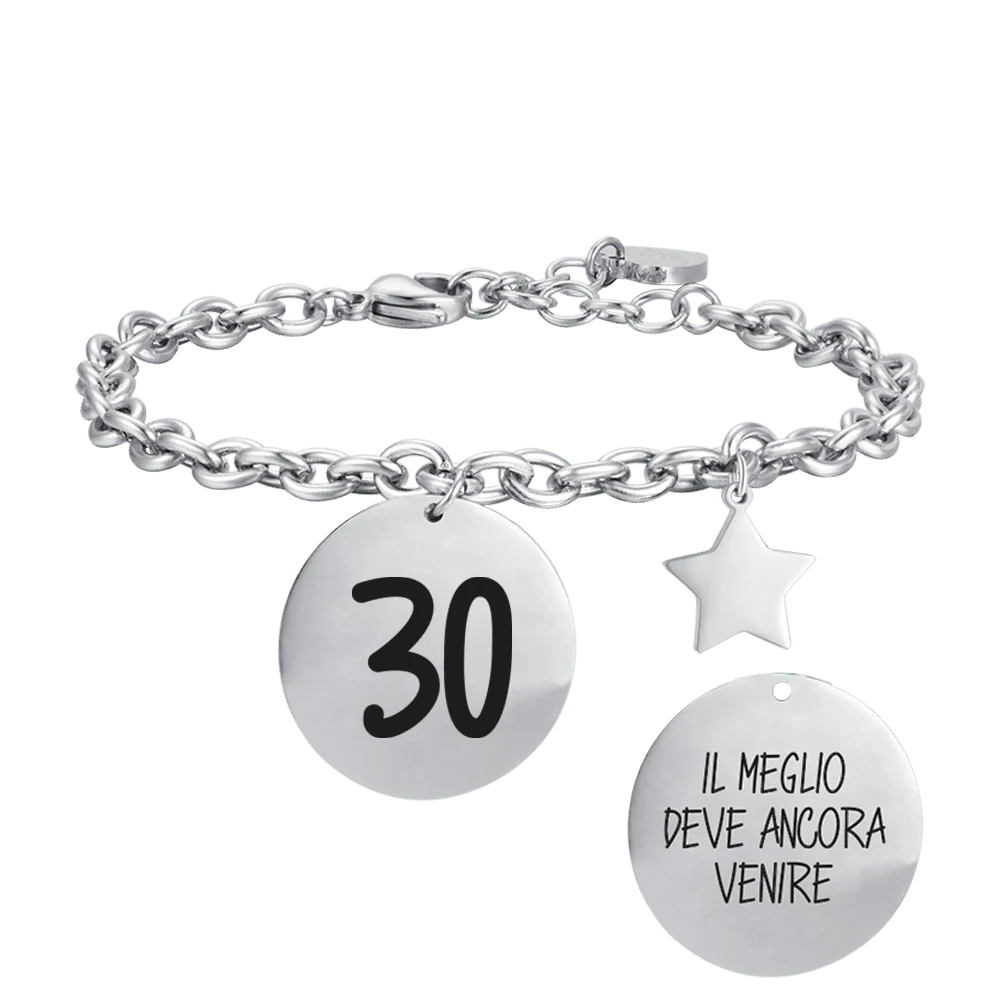 BRACCIALE DONNA IN ACCIAIO 30 IL MEGLIO DEVE ANCORA VENIRE