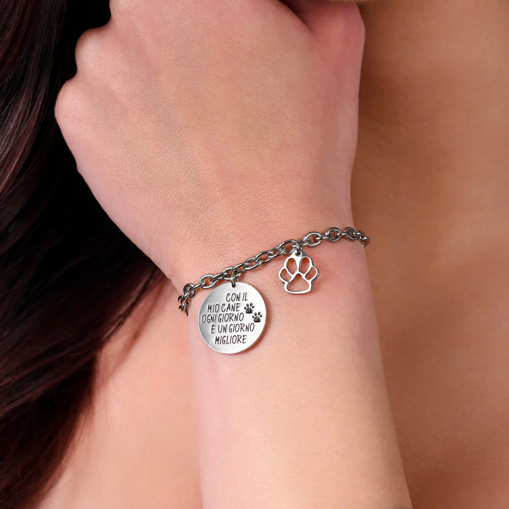 BRACCIALE DONNA IN ACCIAIO CANE - Image 2