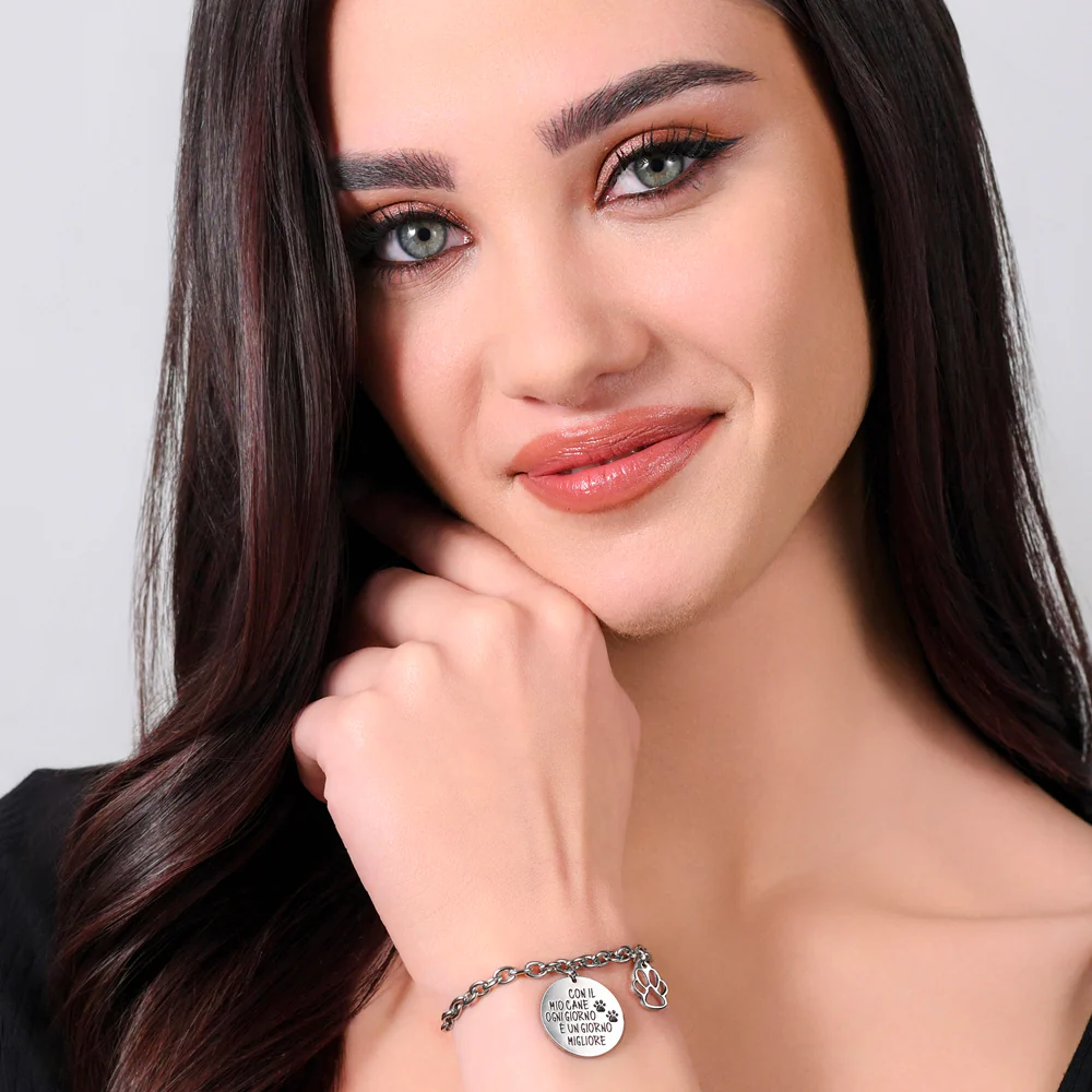 BRACCIALE DONNA IN ACCIAIO CANE - Image 3