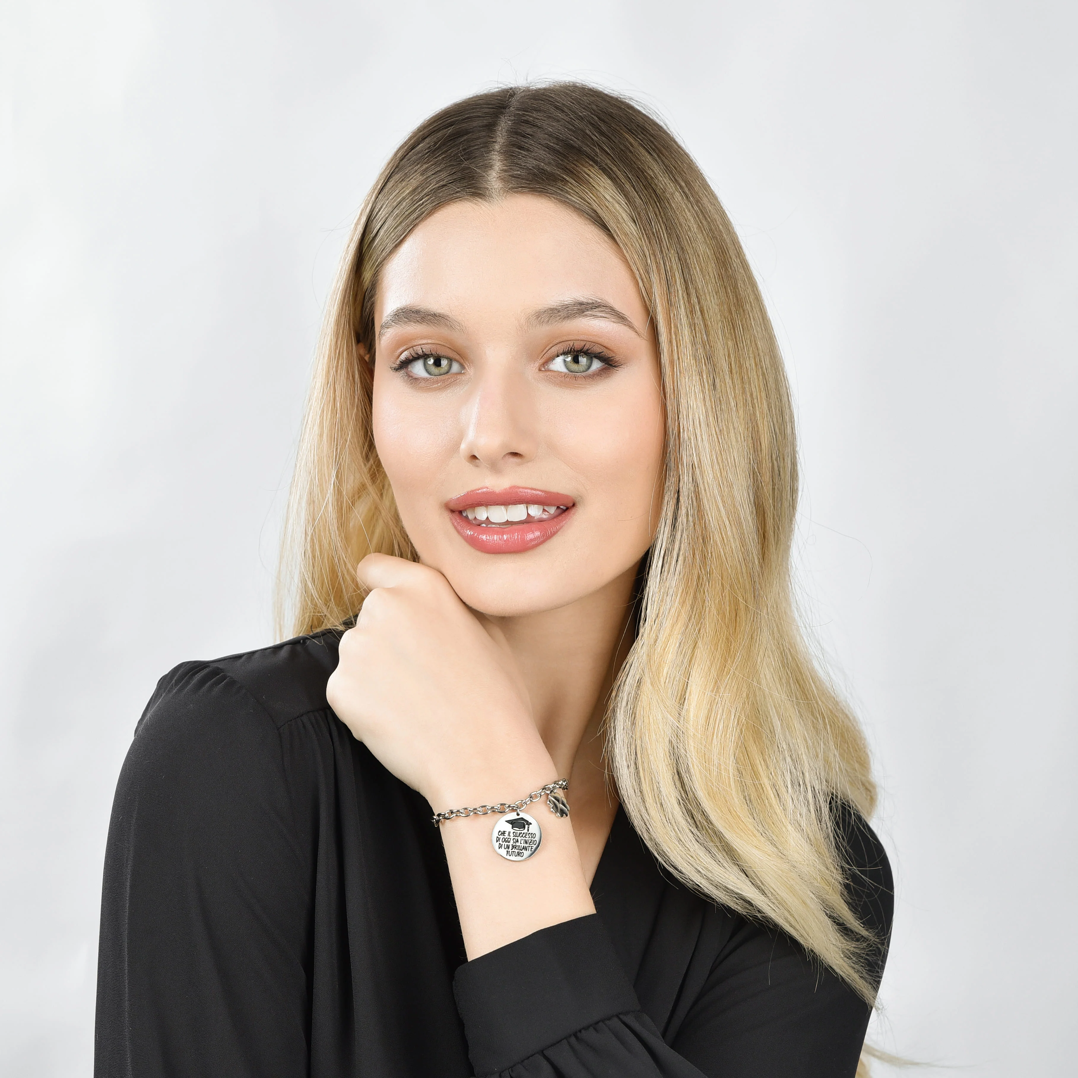 BRACCIALE DONNA IN ACCIAIO CHE IL SUCCESSO DI OGGI SIA L'INIZIO DI UN BRILLANTE - Image 3