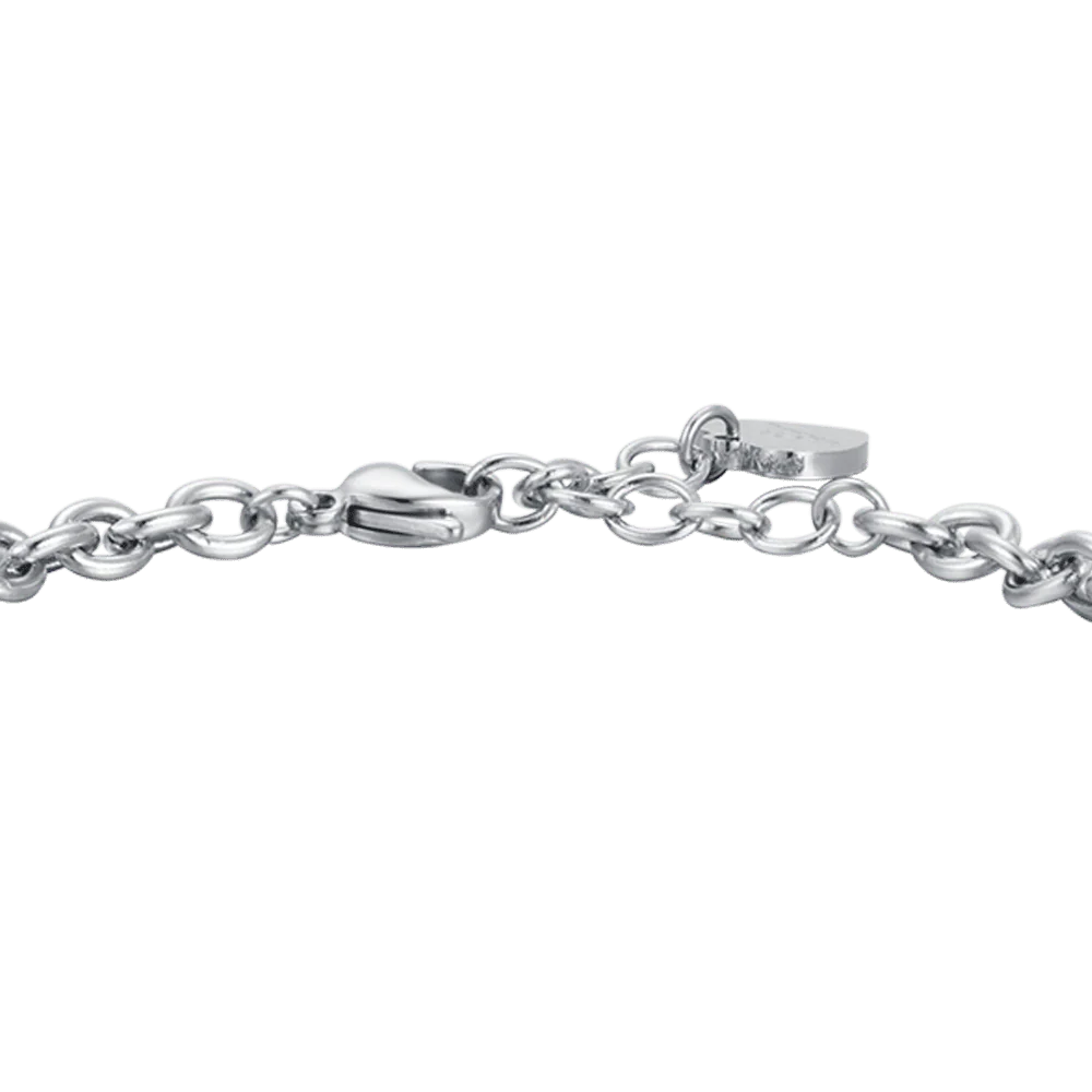 BRACCIALE DONNA IN ACCIAIO CON ANGELO E CHARM CUORE - Image 5