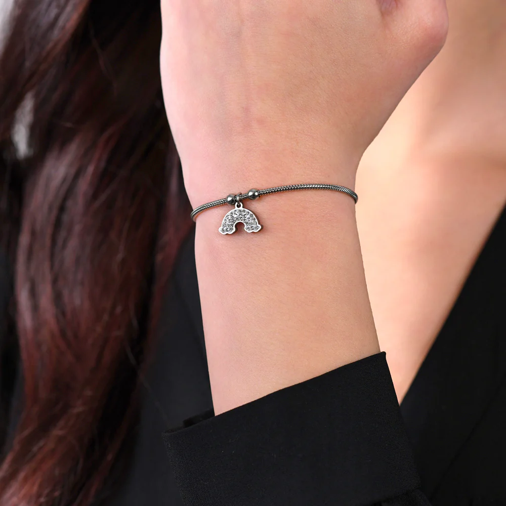 BRACCIALE DONNA IN ACCIAIO CON ARCOBALENO - Image 2
