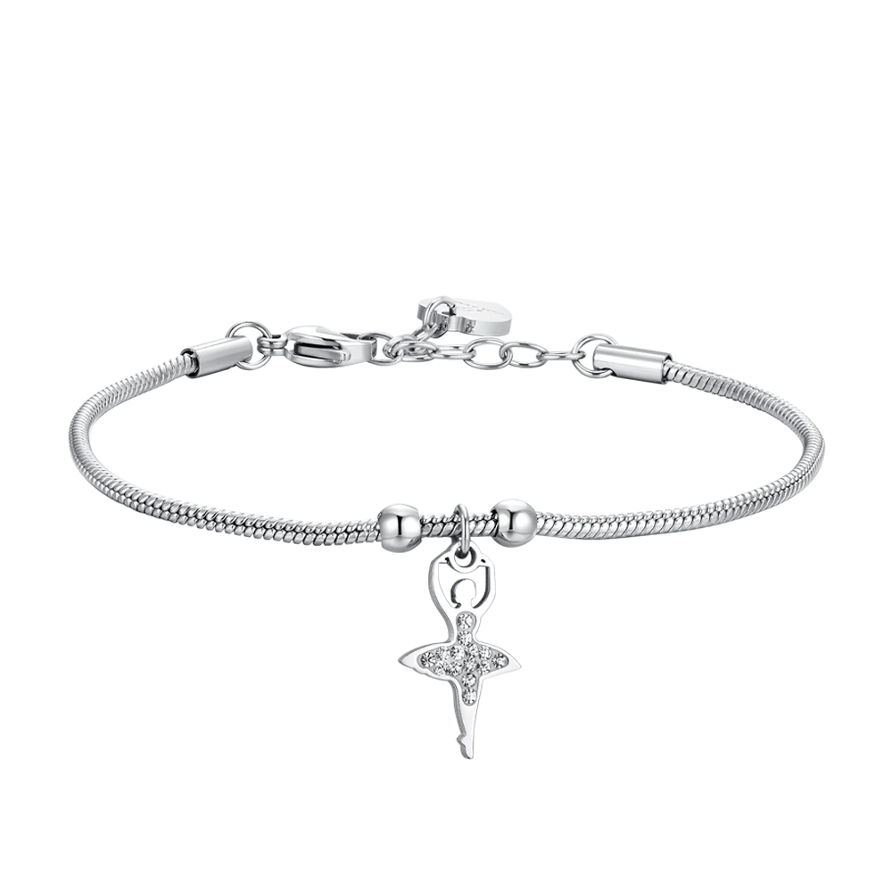 BRACCIALE DONNA IN ACCIAIO CON BALLERINA