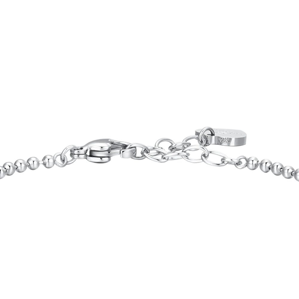 BRACCIALE DONNA IN ACCIAIO CON BALLERINA E ZIRCONE BIANCO - Image 5