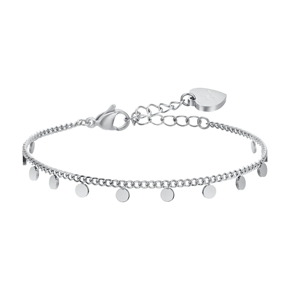 BRACCIALE DONNA IN ACCIAIO CON CERCHI