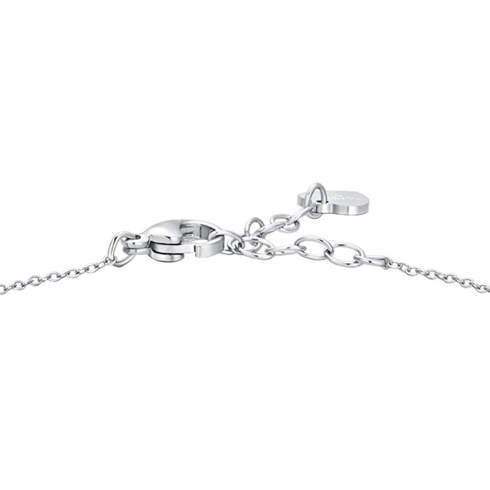 BRACCIALE DONNA IN ACCIAIO CON CROCE E ZIRCONI BIANCHI - Image 5