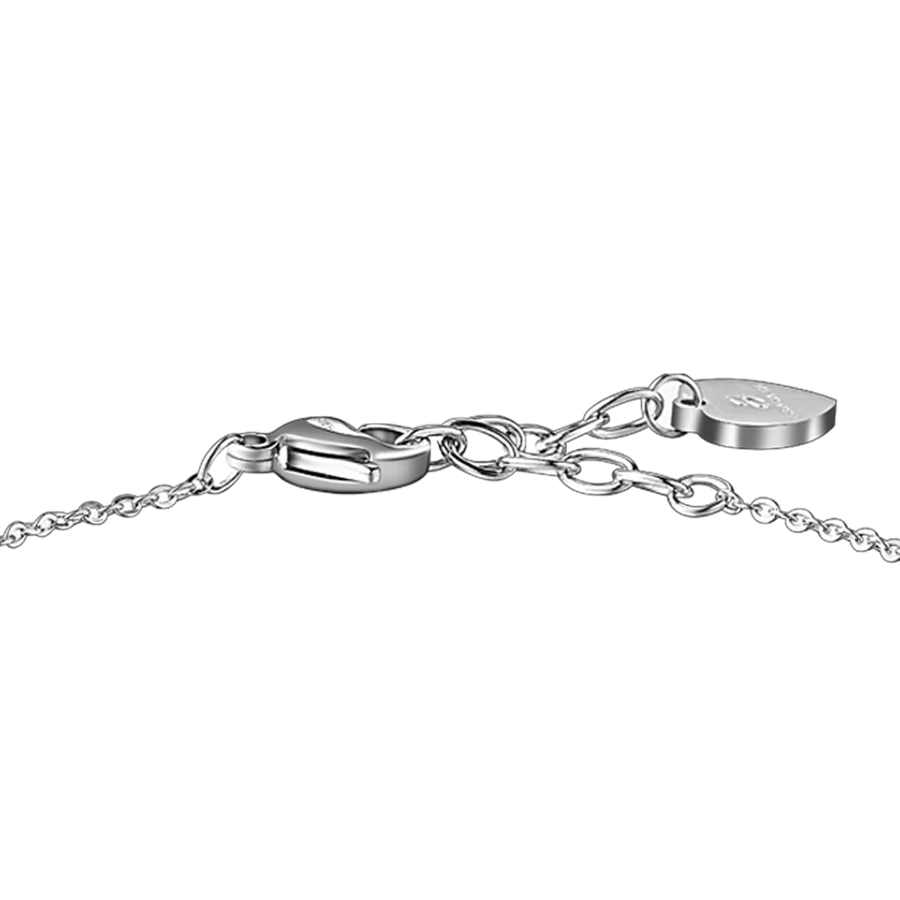 BRACCIALE DONNA IN ACCIAIO CON CUORE CRISTALLO VERDE - Image 5