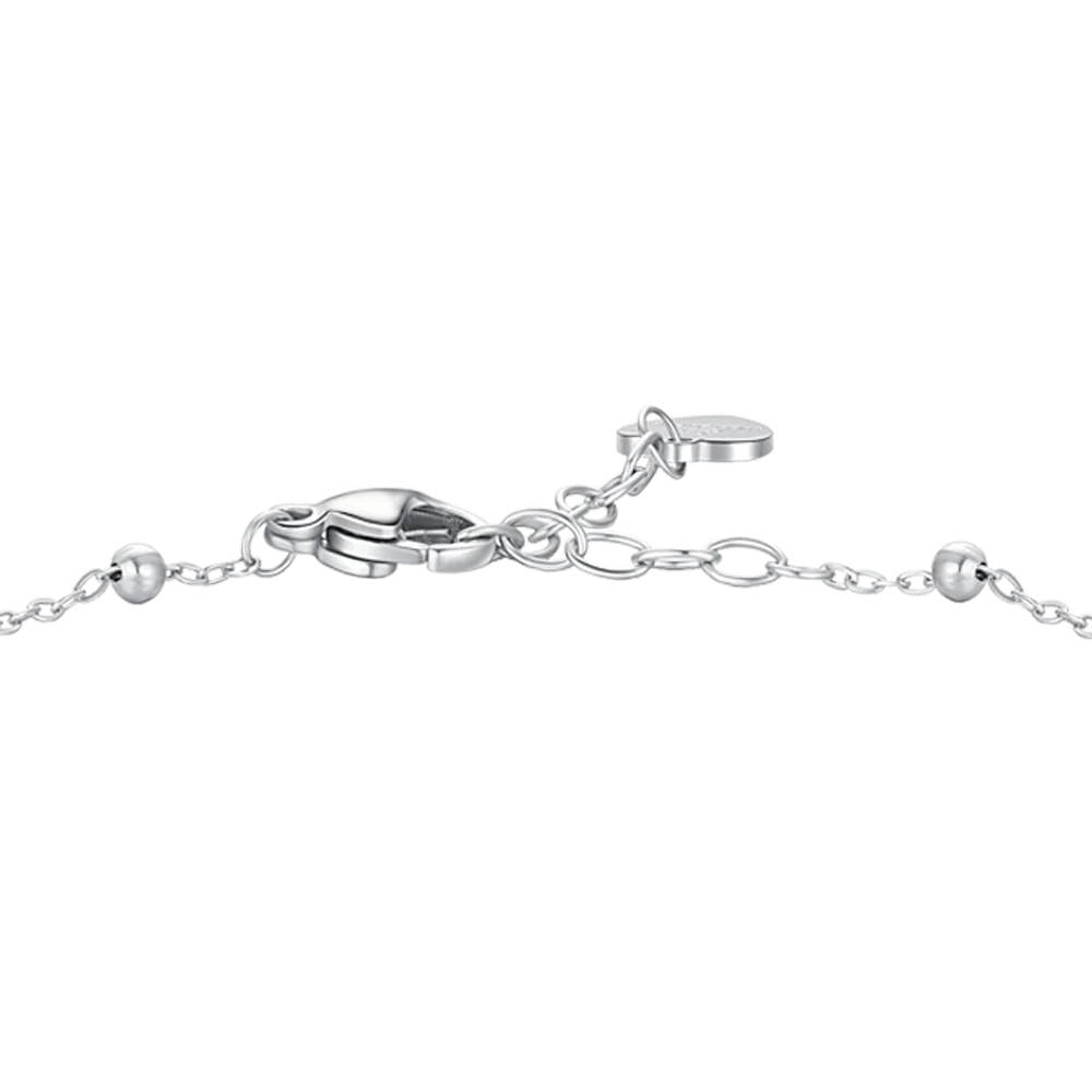 BRACCIALE DONNA IN ACCIAIO CON CUORE E PUNTI LUCE DI ZIRCONE BIANCO - Image 5