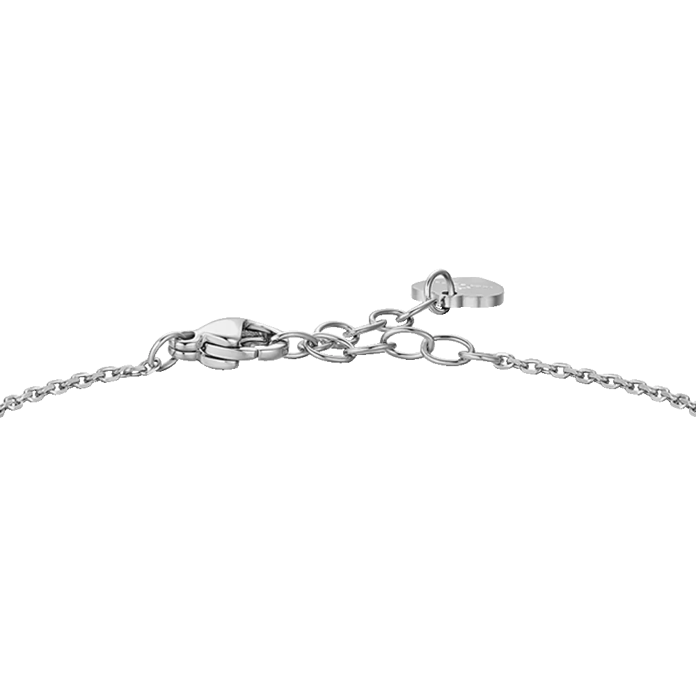 BRACCIALE DONNA IN ACCIAIO CON CUORE E ZIRCONI BIANCHI - Image 5