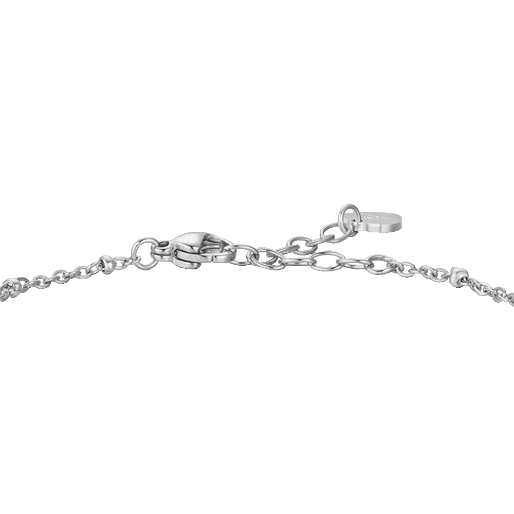 BRACCIALE DONNA IN ACCIAIO CON FIOCCO E ZIRCONI BIANCHI - Image 5