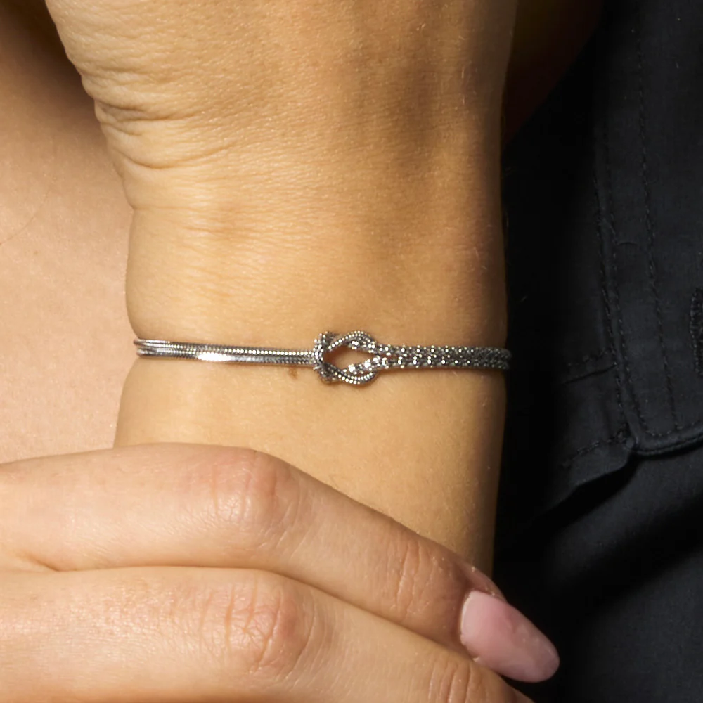 BRACCIALE DONNA IN ACCIAIO CON NODO - Image 2