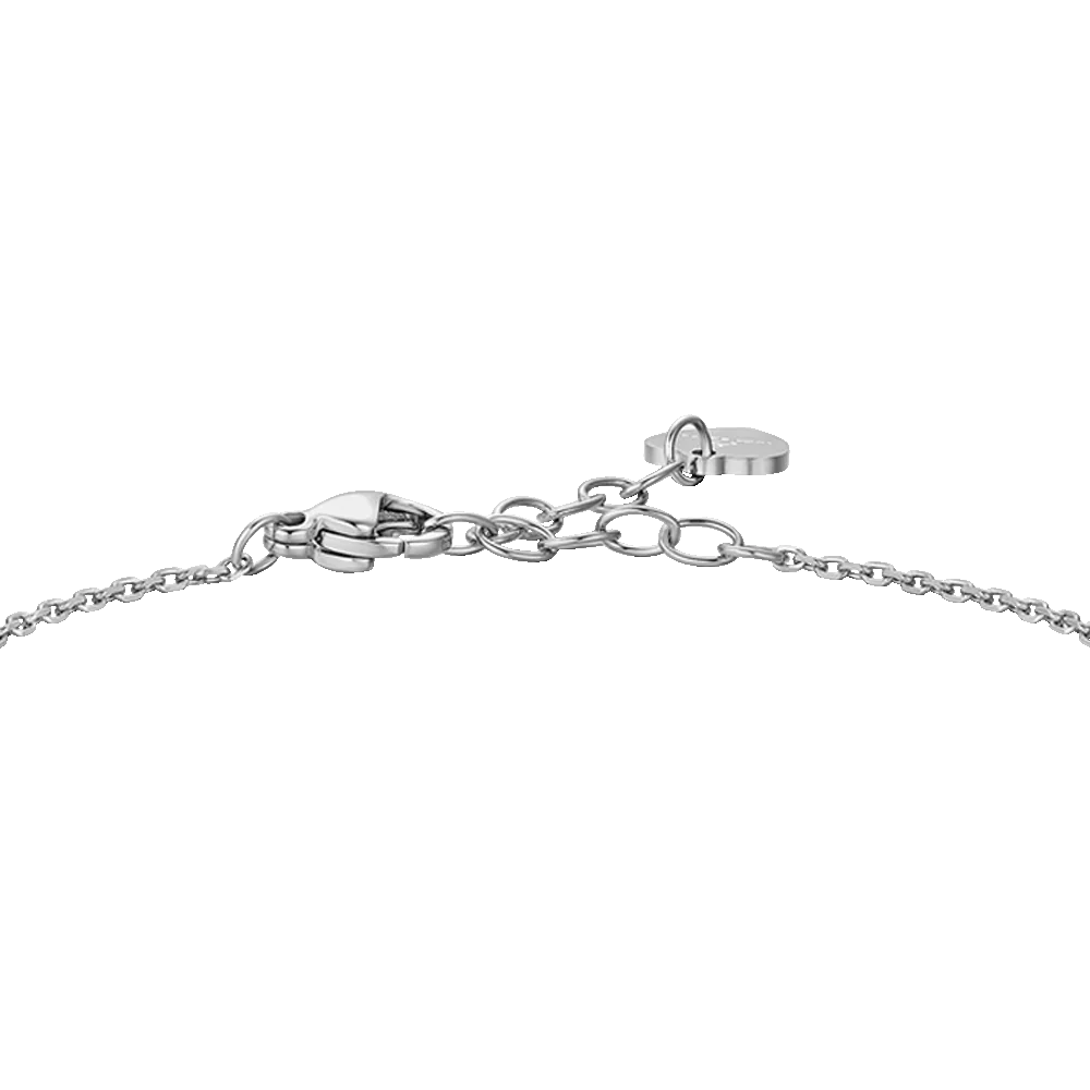BRACCIALE DONNA IN ACCIAIO CON QUADRIFOGLIO E ZIRCONI BIANCHI - Image 5
