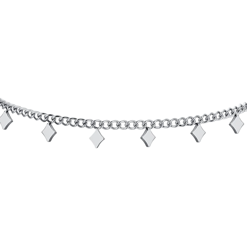 BRACCIALE DONNA IN ACCIAIO CON ROMBI - Image 4