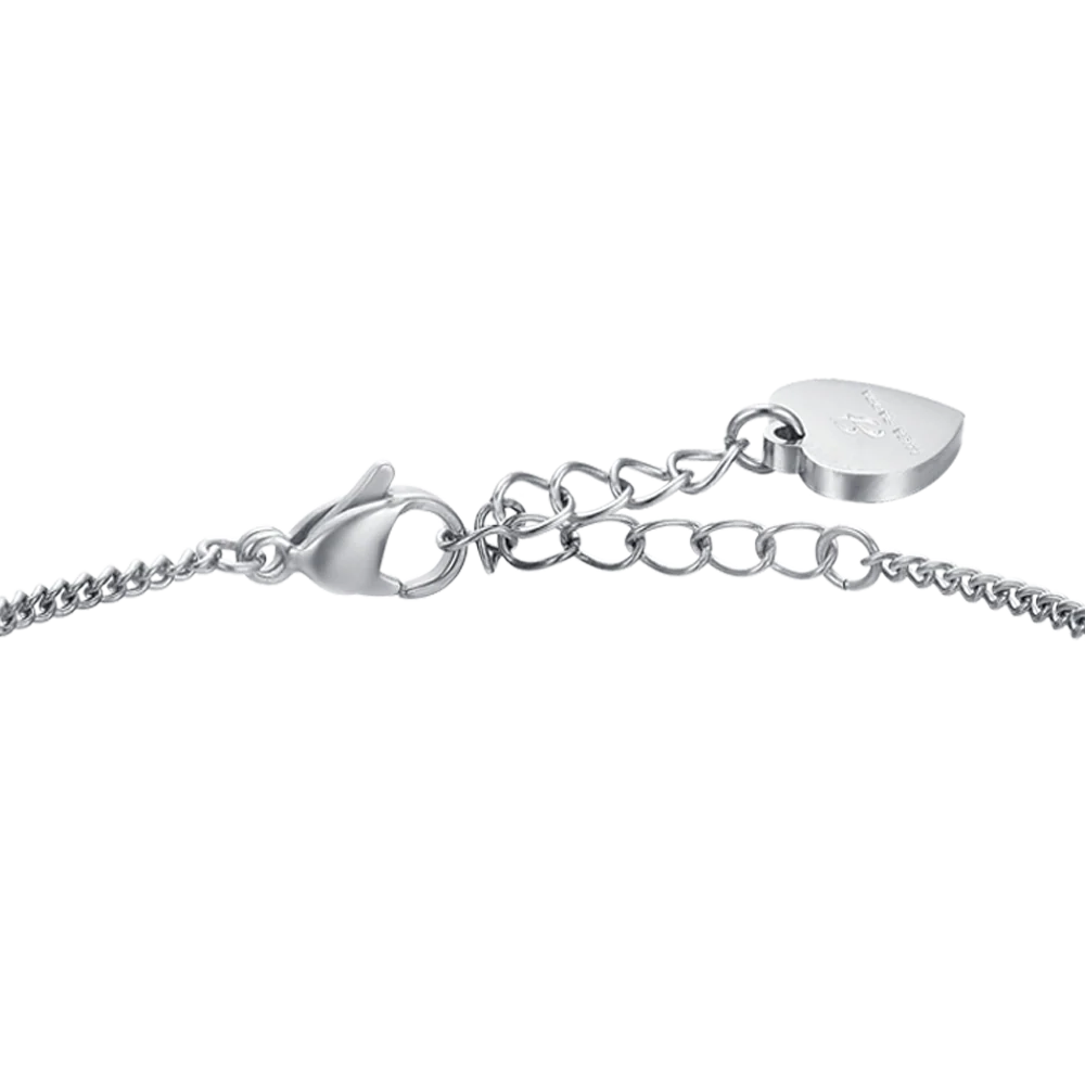 BRACCIALE DONNA IN ACCIAIO CON ROMBI - Image 5