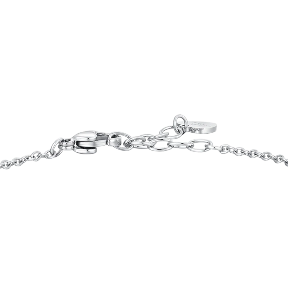 BRACCIALE DONNA IN ACCIAIO CON SERPENTE E CRISTALLO BIANCO - Image 5