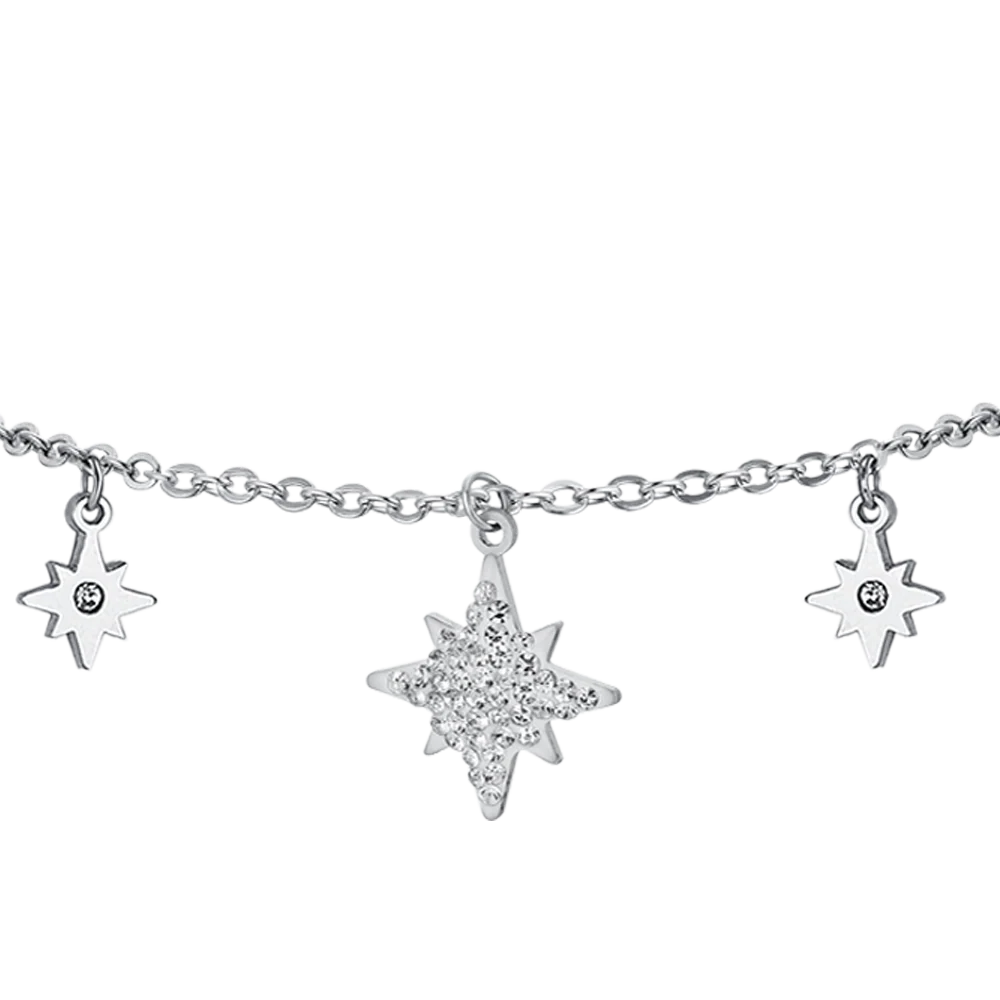 BRACCIALE DONNA IN ACCIAIO CON STELLA DI SISSI - Image 4