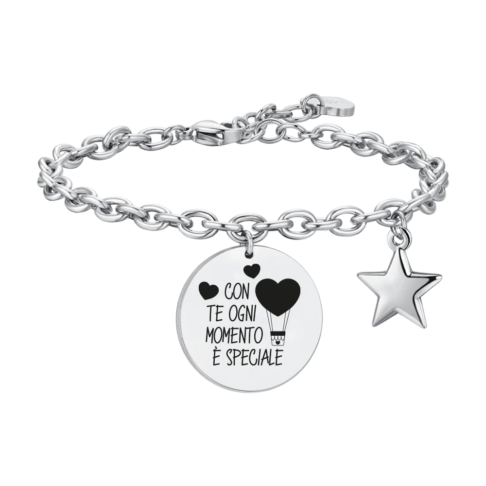 BRACCIALE DONNA IN ACCIAIO CON TE