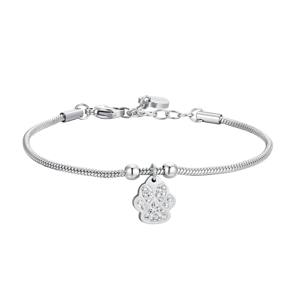 BRACCIALE DONNA IN ACCIAIO CON ZAMPETTA